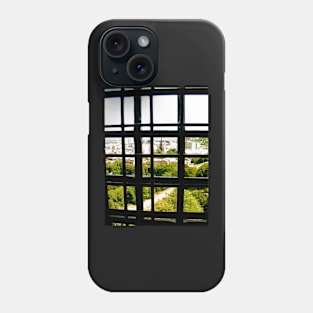 Edinburgh through window bars Phone Case