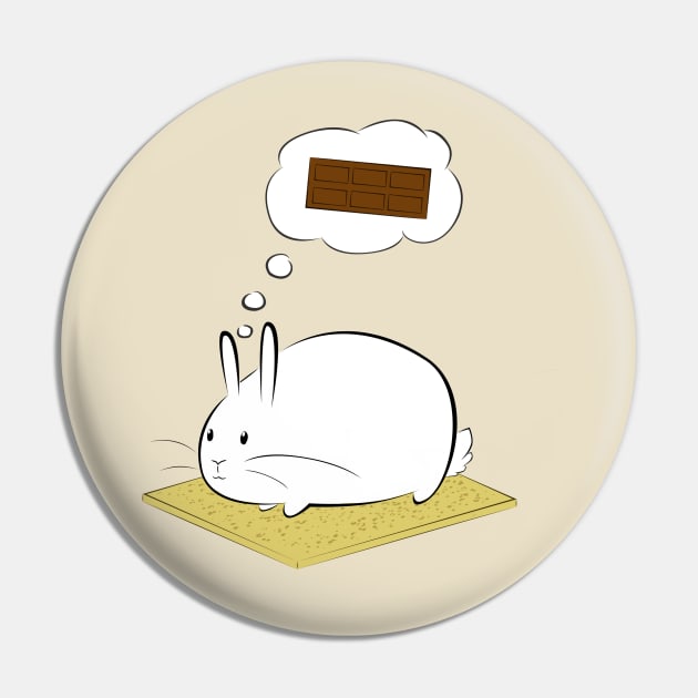 S'more Bunnies- Marshmallow Variant Pin by HalfOrWhole