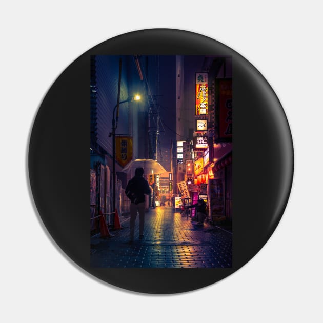 Neon Noir Street Reflecting the warm yellow and orange light from the bar area. Pin by TokyoLuv