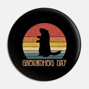 Groundhog Day Vintage Pin