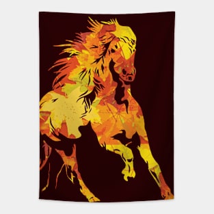 Fall Horses Tapestry