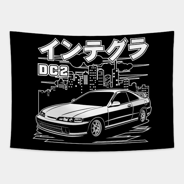 Honda Integra DC2 Type R Tapestry by idrdesign