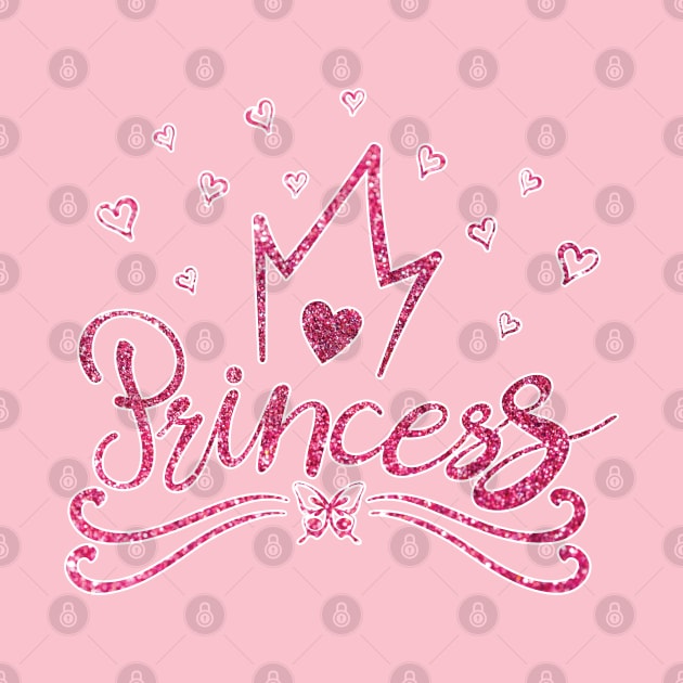 pink sparkles Princess for girls kids and adults by noppo