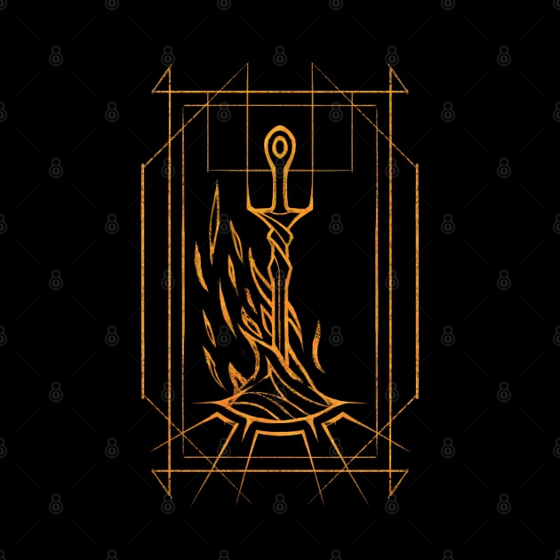 Minimalist Bonfire by njonestees