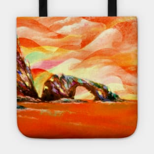 island arch sunset Tote