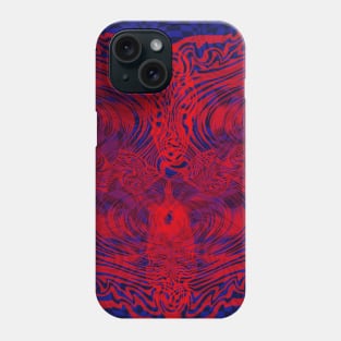 Optical illusion Red and blue Phone Case