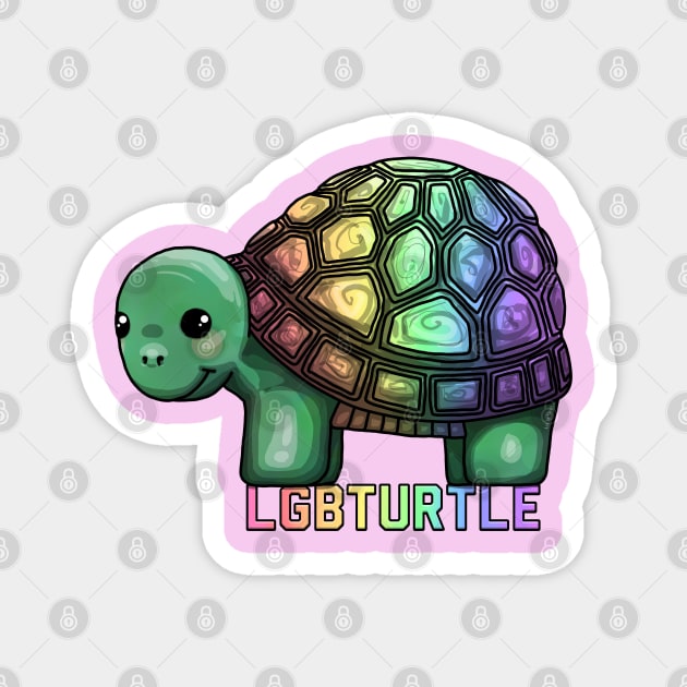 LGBTurtle Magnet by Art by Veya