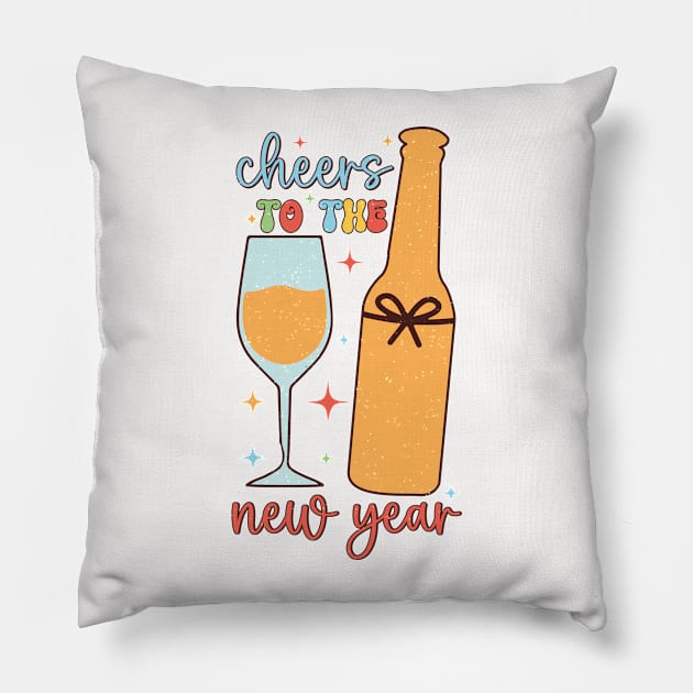 Cheers to the New Year Pillow by MZeeDesigns