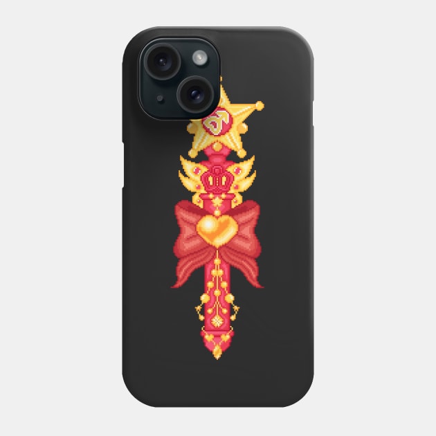 Magical Girl Staff Pixel Art Phone Case by AlleenasPixels