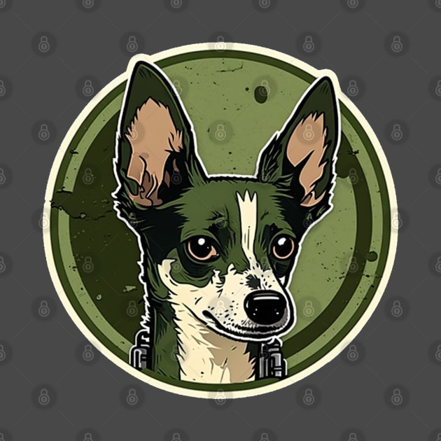 Rat Terrier Camouflage Motif by Mike O.