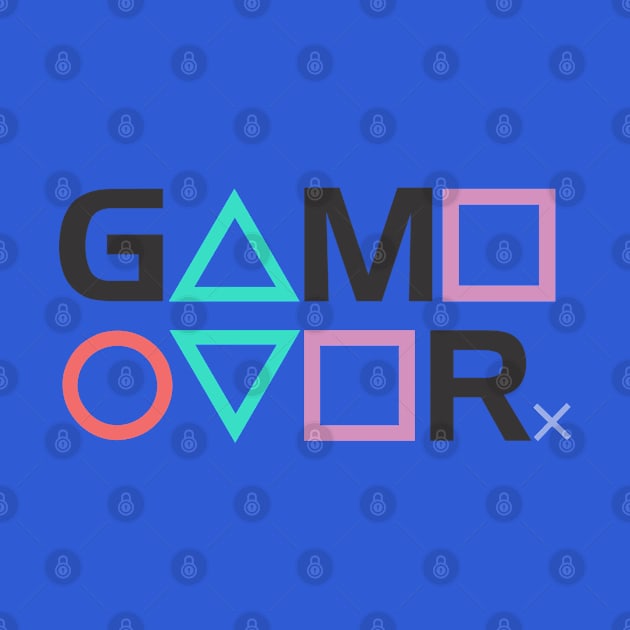 Game Over PS gamer by inkonfiremx