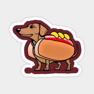 Dachshund Hotdog Sausage Magnet
