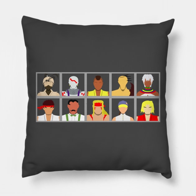 Select Your Character-Street Fighter 3: New Generation Pillow by MagicFlounder