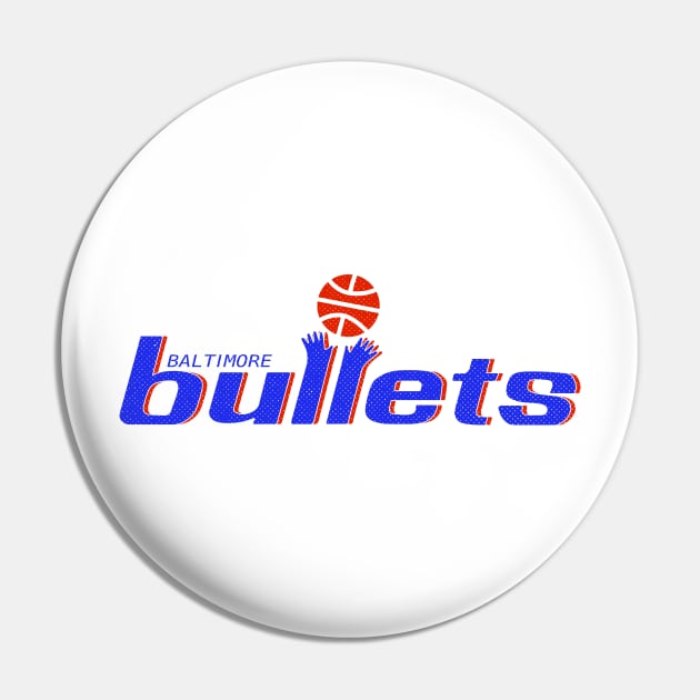 DEFUNCT - Baltimore Bullets Basketball Pin by LocalZonly