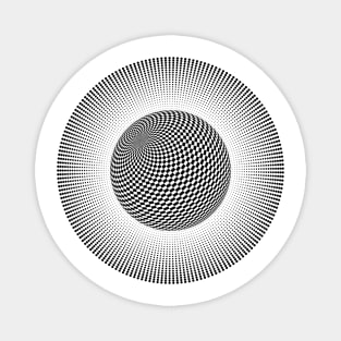 Circled Optical Illusion - #17 Magnet