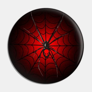 Black Widow Spider Pin