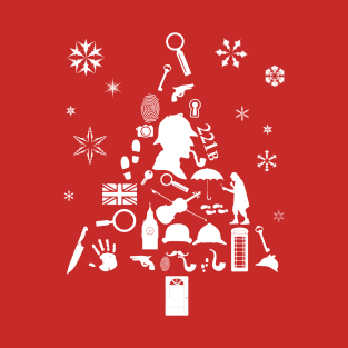 Xmas Tree Sherlock Holmes T-Shirt