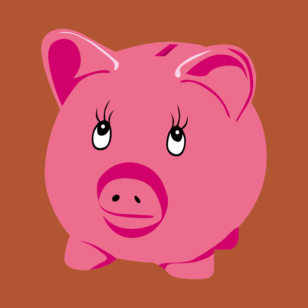 Pink Piggy Bank by PatrioTEEism