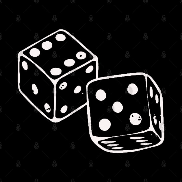 Black And White Dice by ROLLIE MC SCROLLIE