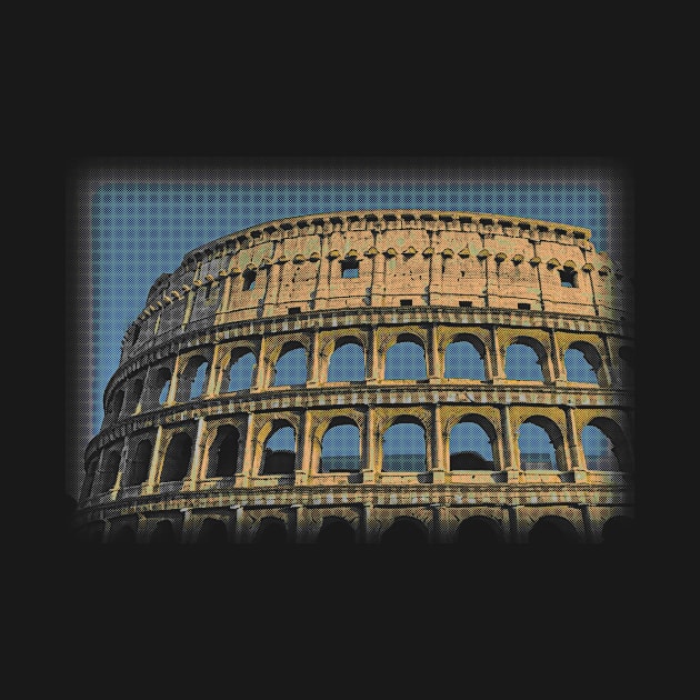 Italy Landmark - Dot Style by Shaun Reichel