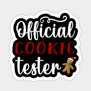 Official Cookie Tester Gingerbread Christmas Magnet