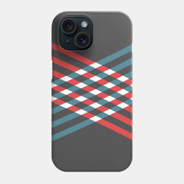 Red White and Blue Phone Case by Mint Tees