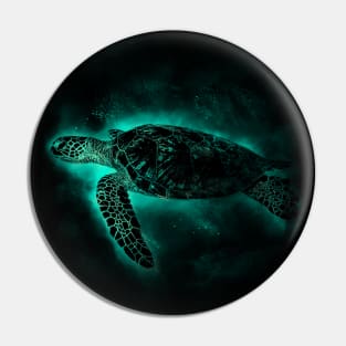 Ocean Turtle - Swimming Blue Marine Sea Reptile Pin