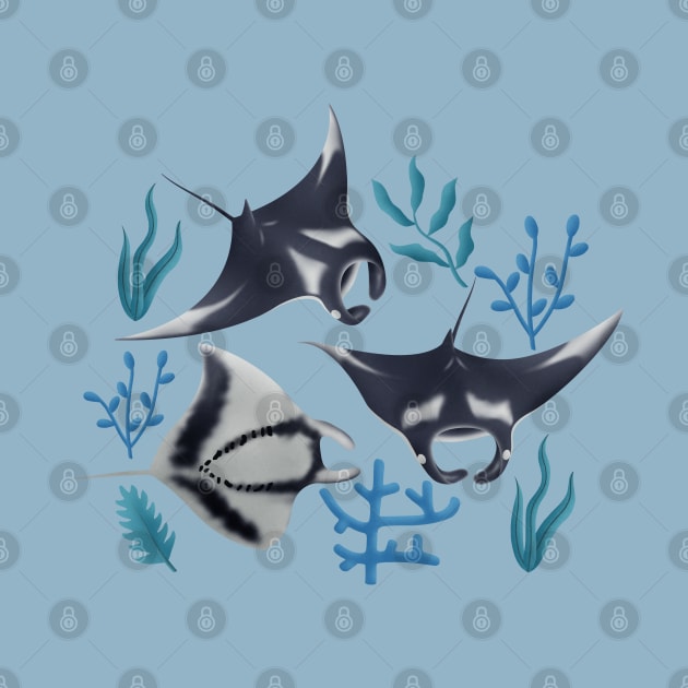 Manta rays by CleanRain3675