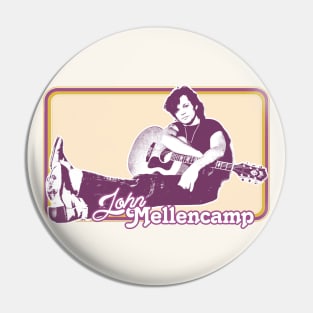 John Mellencamp // Retro Fan Art Design Pin