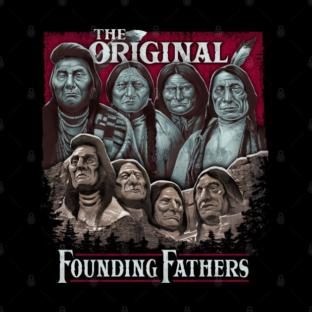 The Original Founding Fathers Mount Rushmore | Native American Pride by EndeConcept