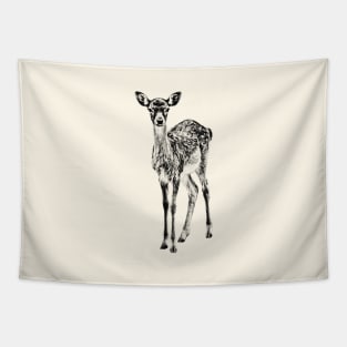 Fallow deer fawn Tapestry