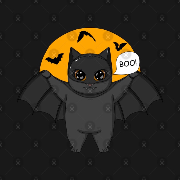 The Bat Neko Black Version by Japanese Neko