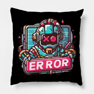 Retro Gaming Error Pillow