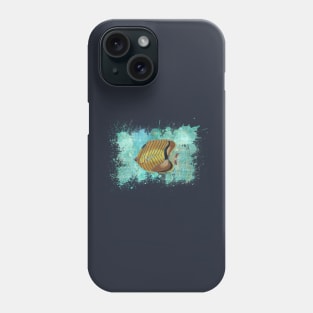 Butterfly Fish Splash - Marine Biology - Ocean Art Phone Case