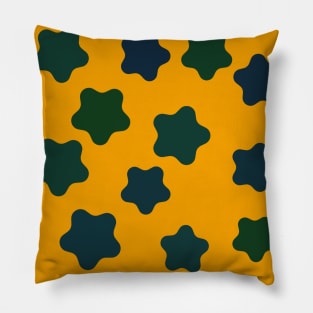 blue and yellow Pillow