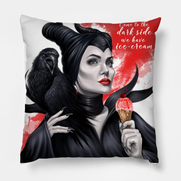 Maleficent Pillow by helen_morgun