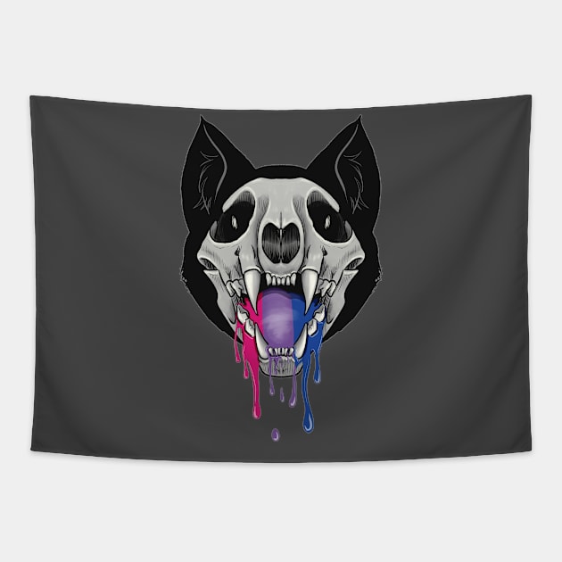 PRIDE CAT - Bisexual Variant Tapestry by Dead_Philosophy