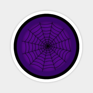 Halloween Spiderweb Purple Magnet