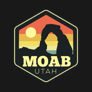 Moab Arches Hexagon Outdoors Badge T-Shirt