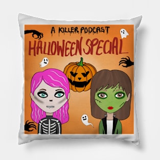 A Killer Podcast Halloween Special Pillow