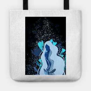 Magical Lady 3, Blue Figure Illustration Tote