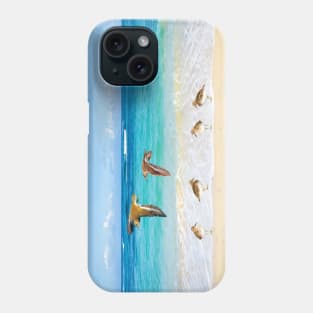 Sandpiper Birds at Ocean Beach Phone Case