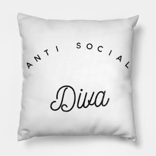 ANTI SOCIAL DIVA Pillow