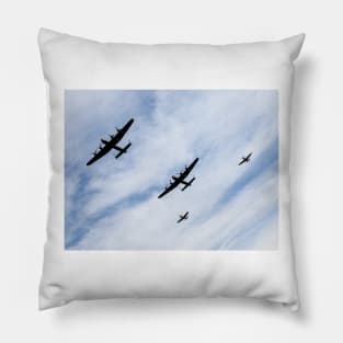 RAF Lancasters and Spitfires Pillow