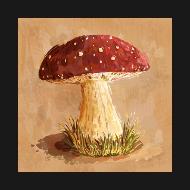 Fly Agaric Mushroom Painting by rnmarts