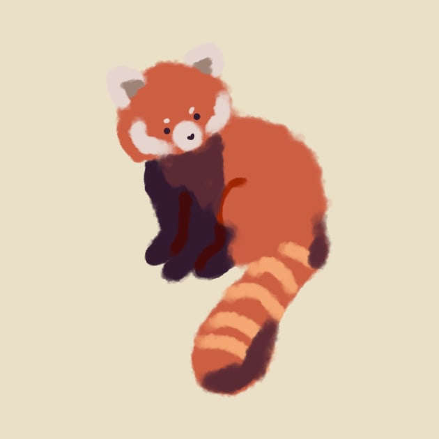 Cute red panda by Mayarart