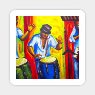Rumba - latin music jam oil painting Magnet