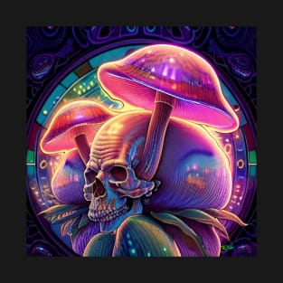 Shroom Surreal Skull Journey 5 T-Shirt