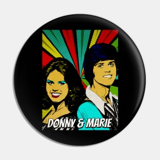 Donny And Marie Osmond Pop Art Design // Fan Art Pin