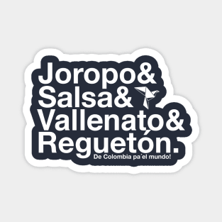 Joropo Salsa Vallenato Reguetón Magnet